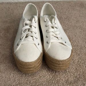 Steve Madden white shoes! Worn once!